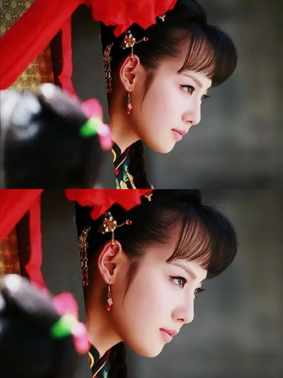 当年她一出场,惊艳了还珠格格整部剧 #张嘉倪# #古装美人图鉴# #古装