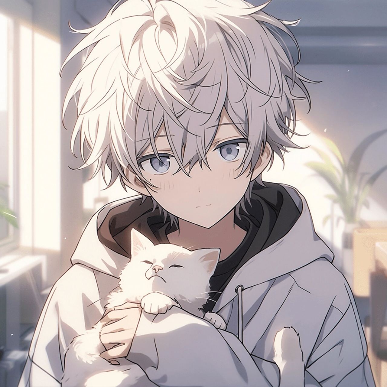 少年与猫丨帅气动漫男头