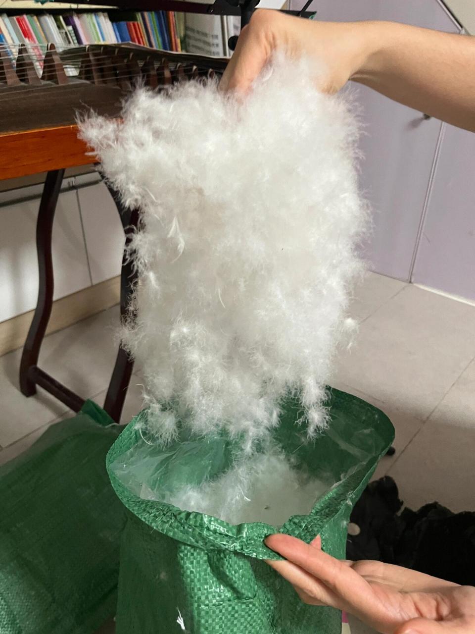 自制单人羽绒被充绒量700g 成本共计490元 糯棉单层被壳160*210 210