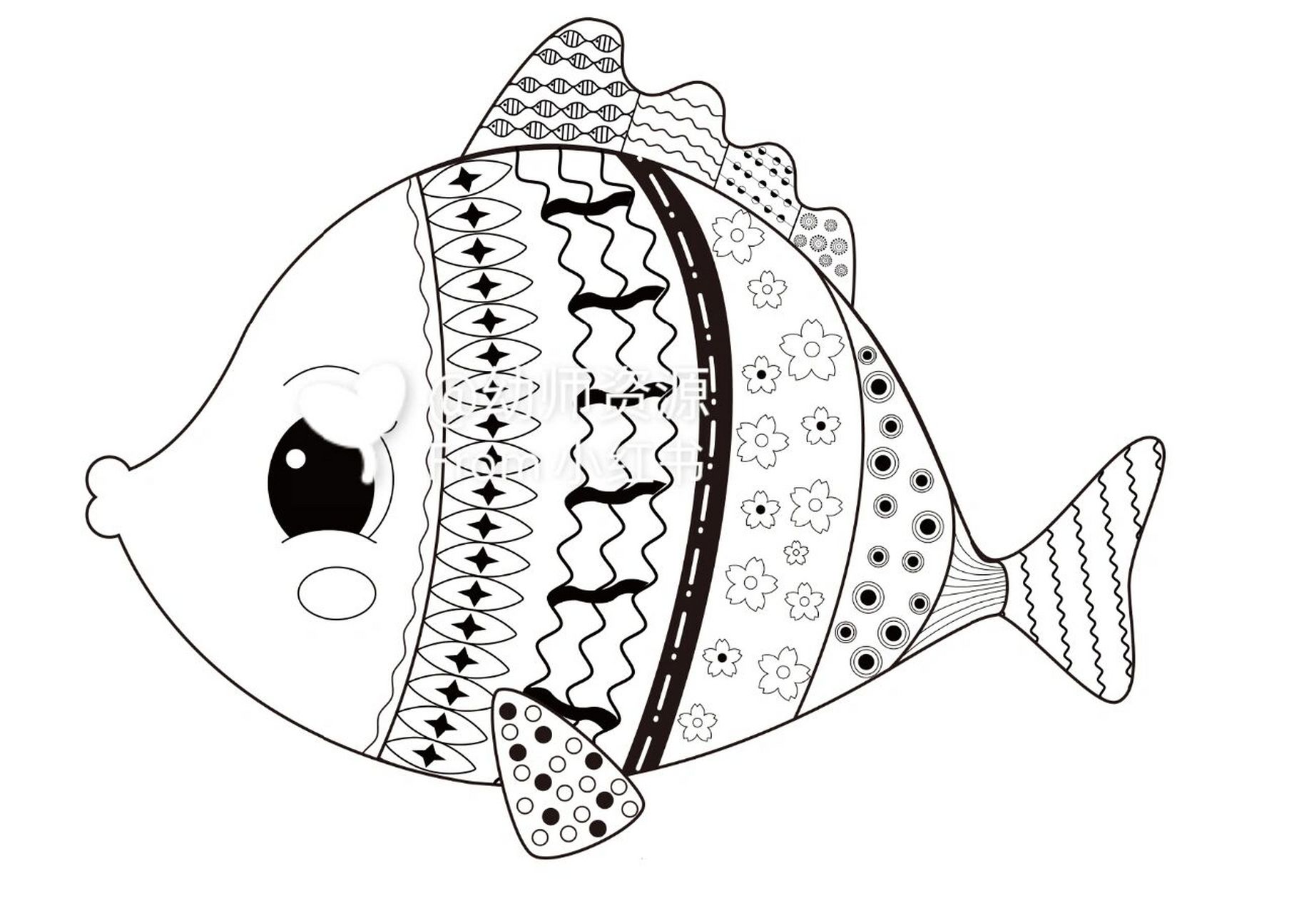 美工区线描画可打印素材 #幼儿园# #幼儿园美工区# #美工区线描画基本