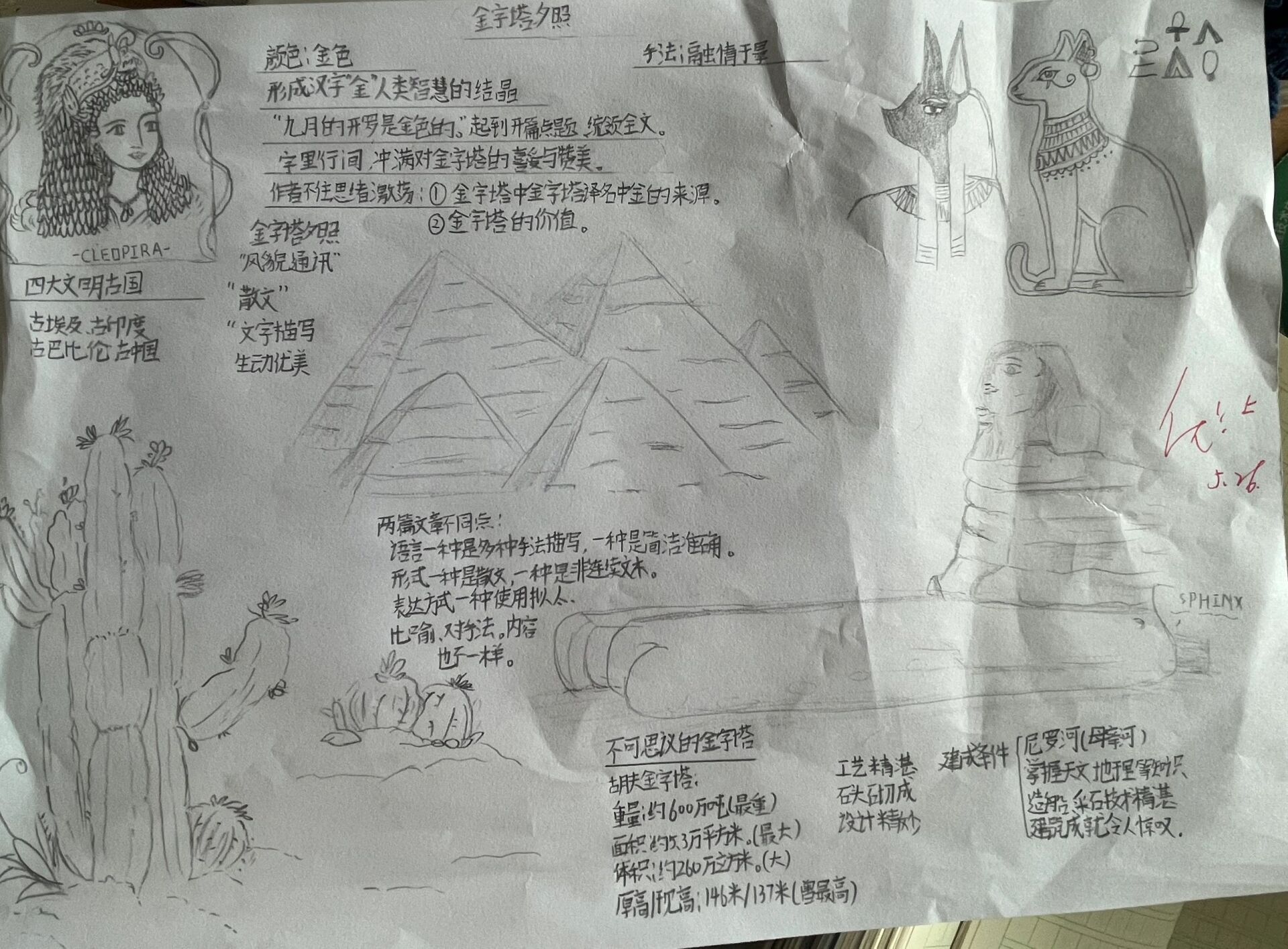 《金字塔》思维导图