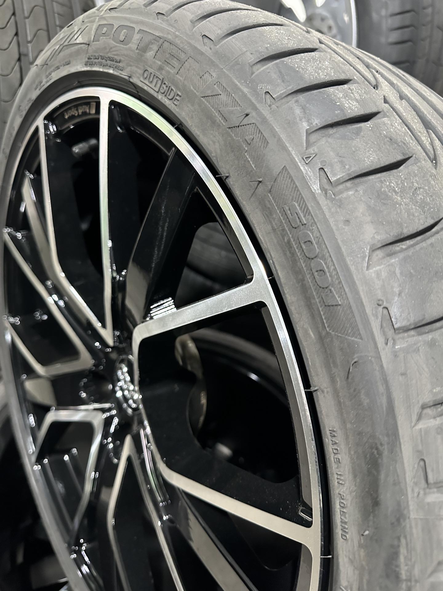 19寸奥迪s4原厂正品轮毂轮胎一套 轮胎255 35r19 适配奥迪a4/a5/a6