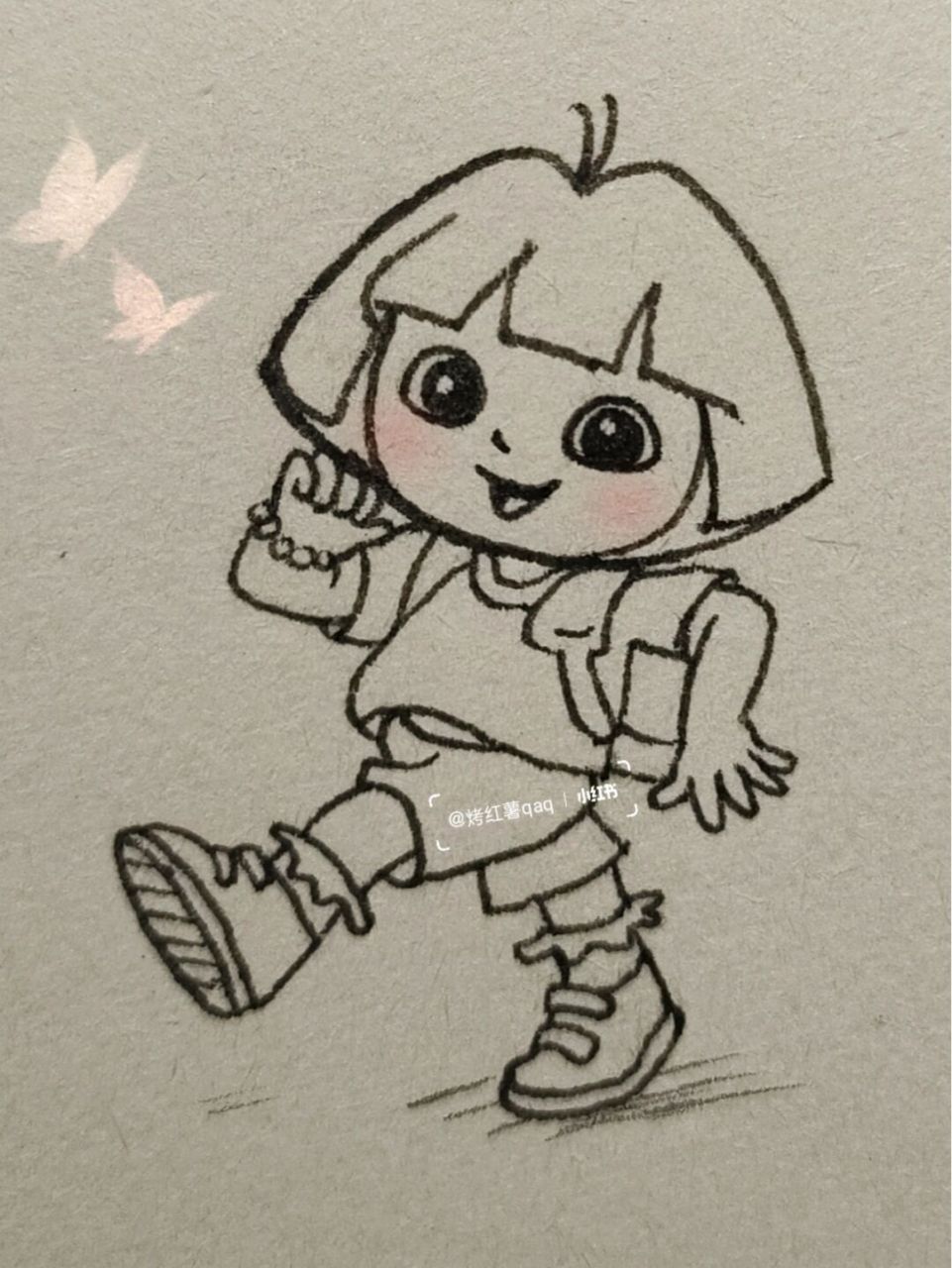 朵拉简笔画教程~ #简笔画# #简笔画教程# #朵拉# 已更新[亲吻]