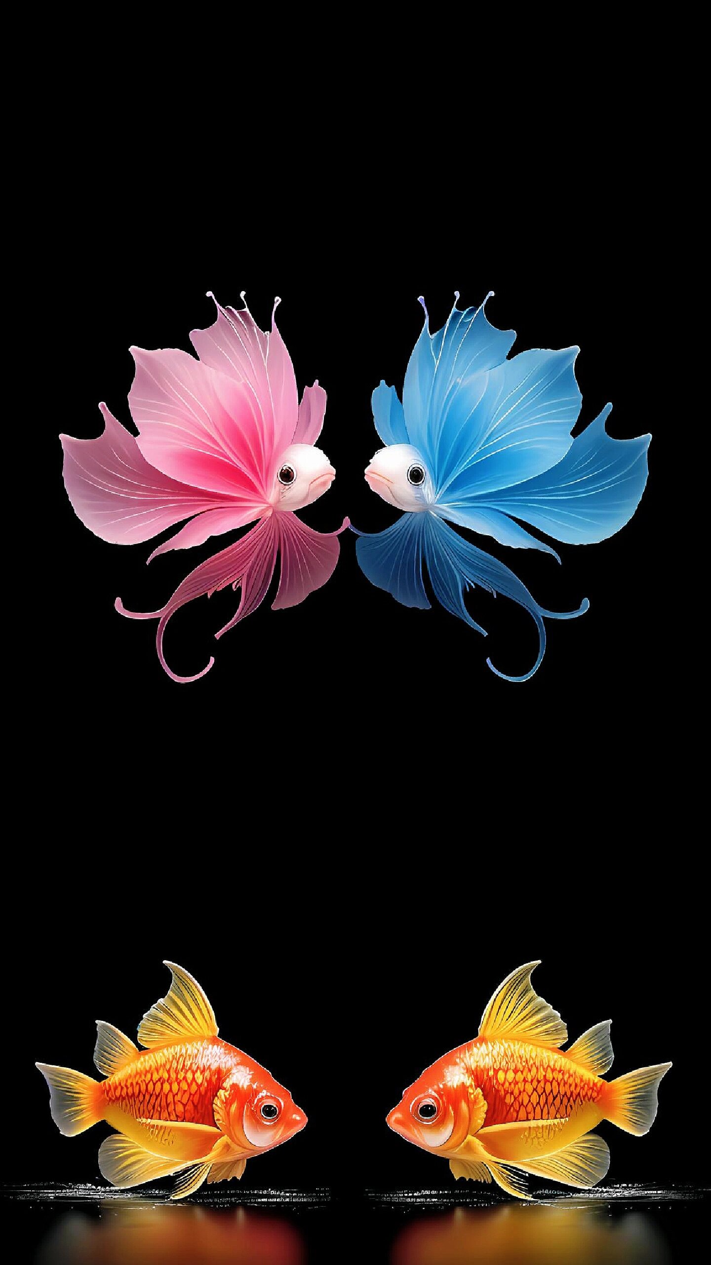 漂亮锦鲤金鱼唯美