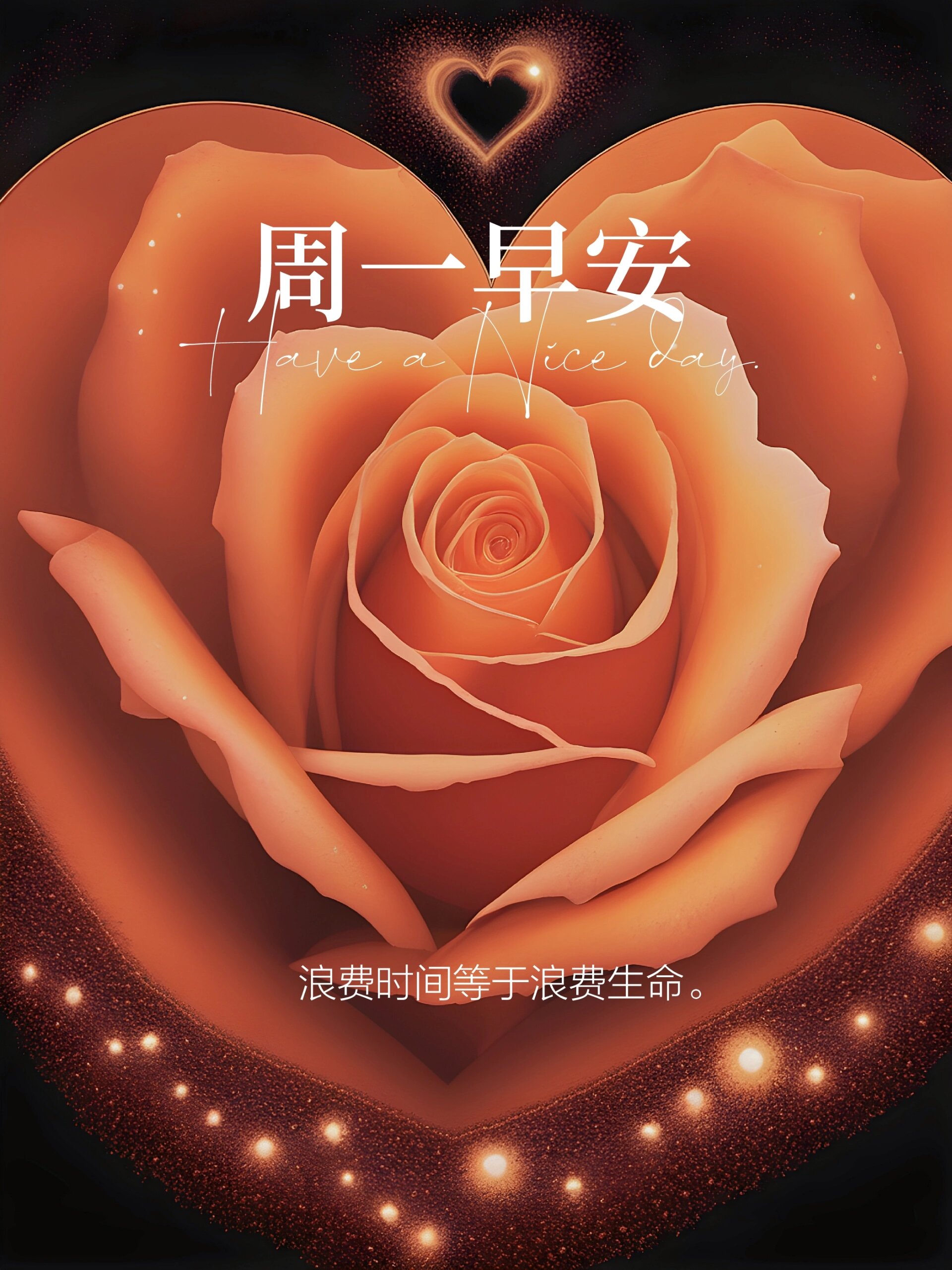 早安!美好的一天开始了正能量励志图片