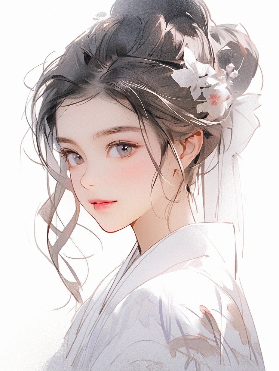 绝美古风人物插画?女生头像