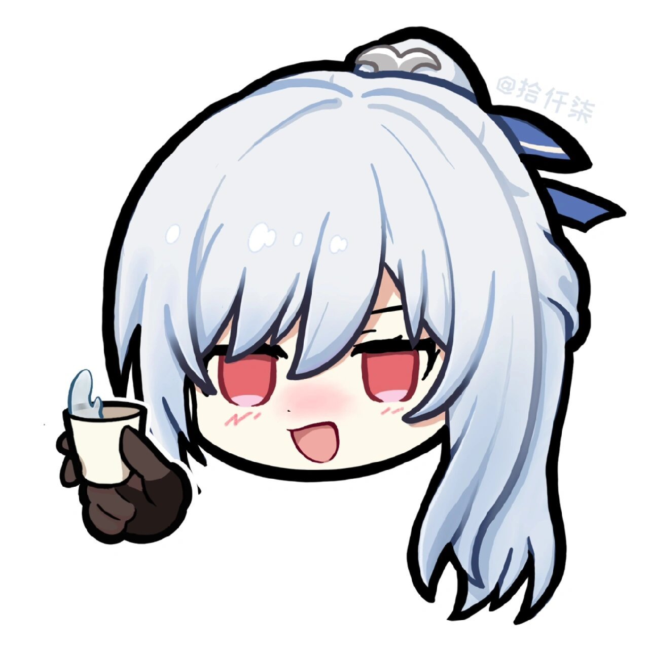 崩铁表情包|看我眼色行事! 摸点镜流表情包 镜流壁纸也会这两天更新