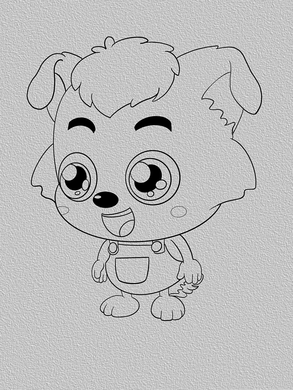 简笔画分享612 喜羊羊与灰太狼之小灰灰绘画过程 爸爸 你不是答应过