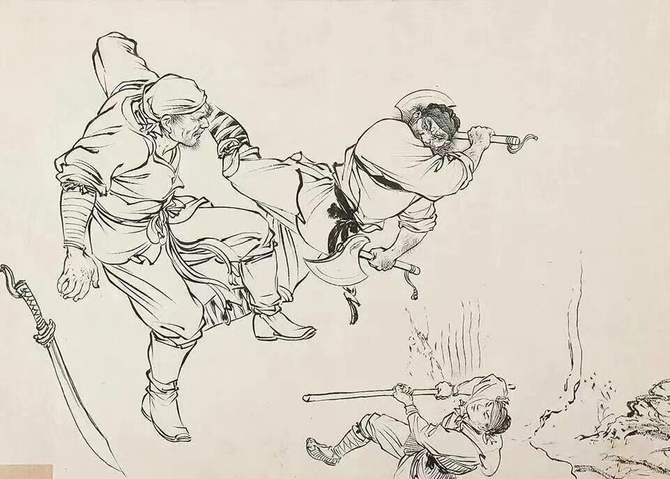 刘继卣先生白描作品