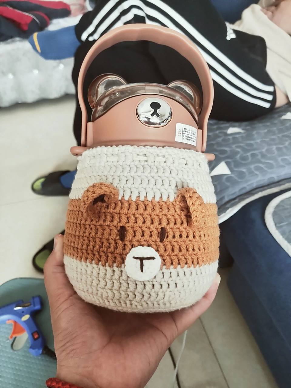 大肚水杯套 钩织人生的第二个大肚杯水杯套. 我不是原创.