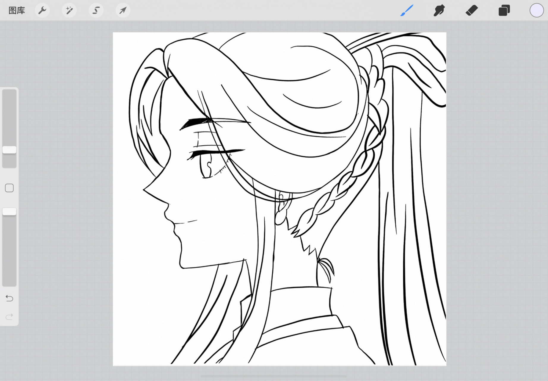 小陈画画07天官赐福 灵文线稿 #绘画日常