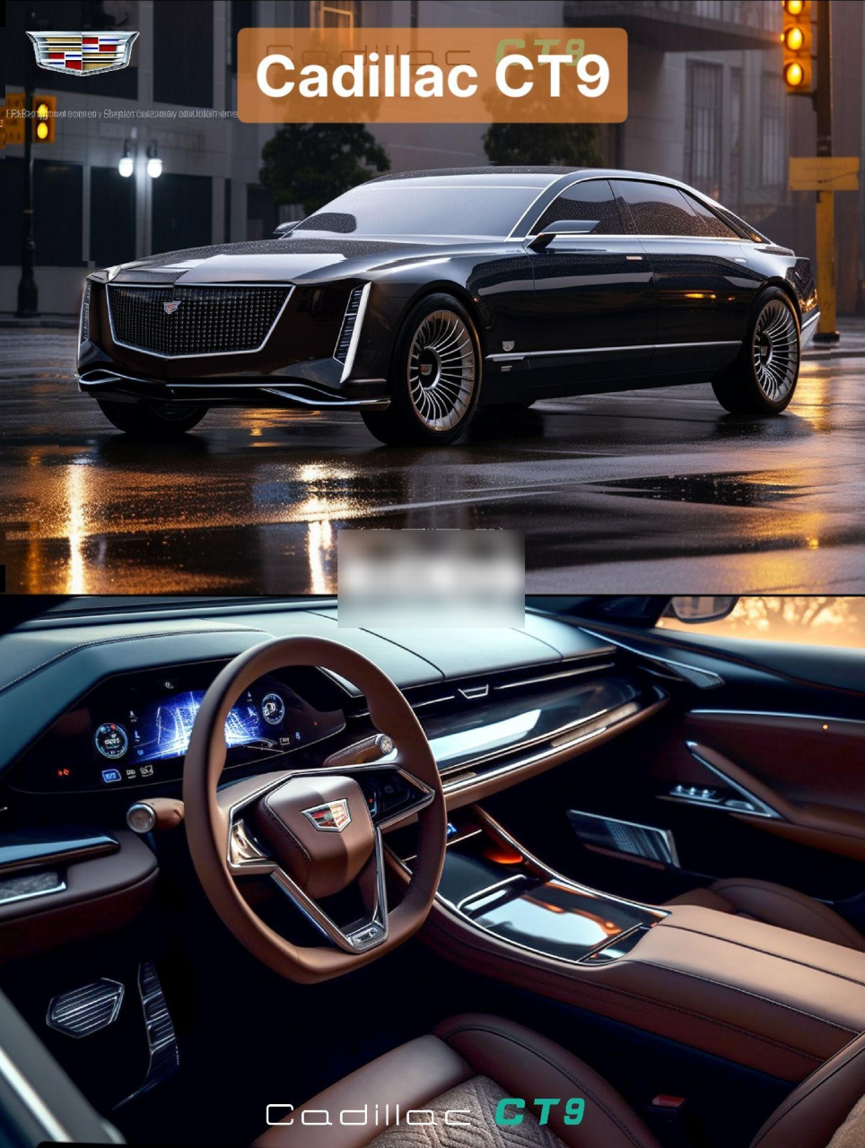 基于凯迪拉克目前在豪华车定位上的空白,我以ct9为代号设计了全新的