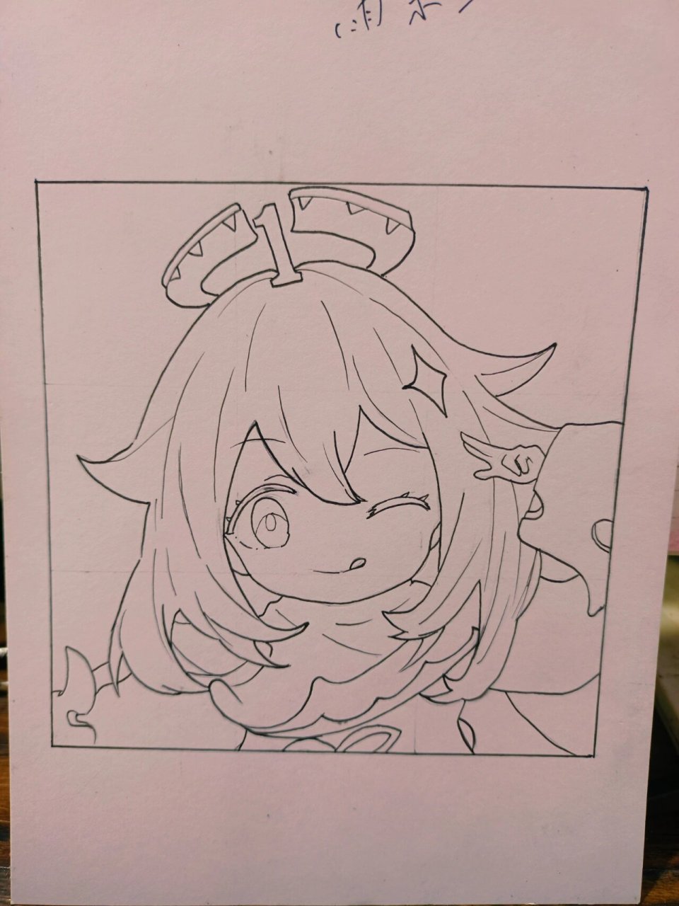 手把手教你画派蒙 第一次画原神啊,将就看