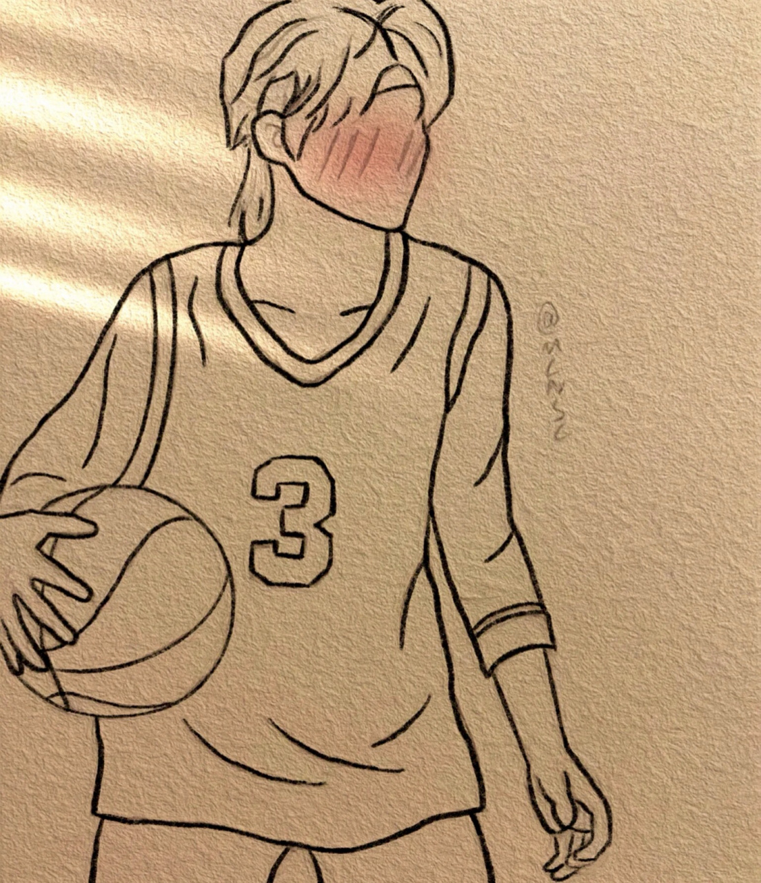 篮球少年简笔画 好看吧98