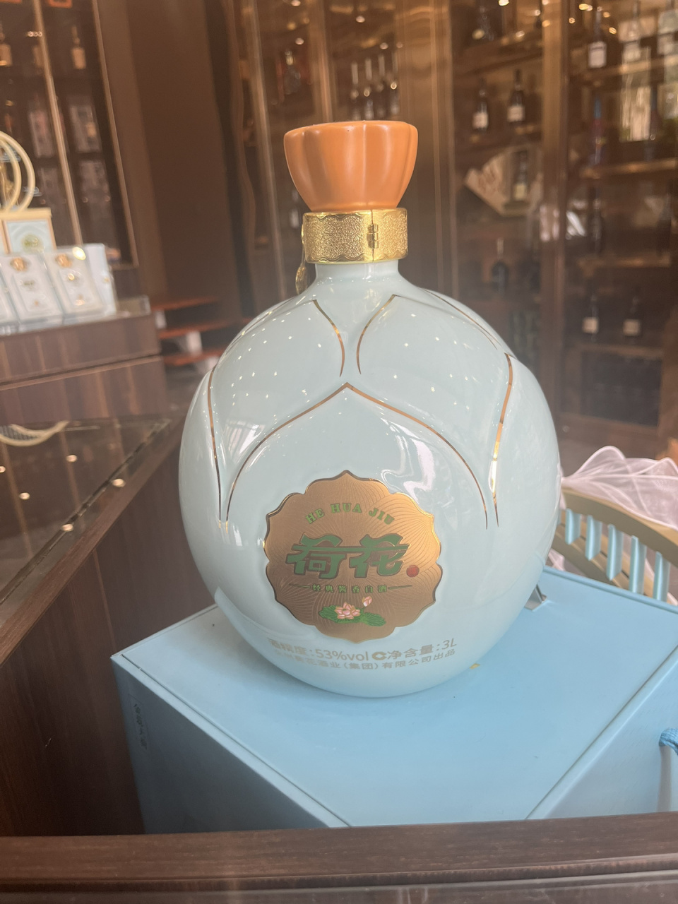 荷花白酒 买3l送500毫升