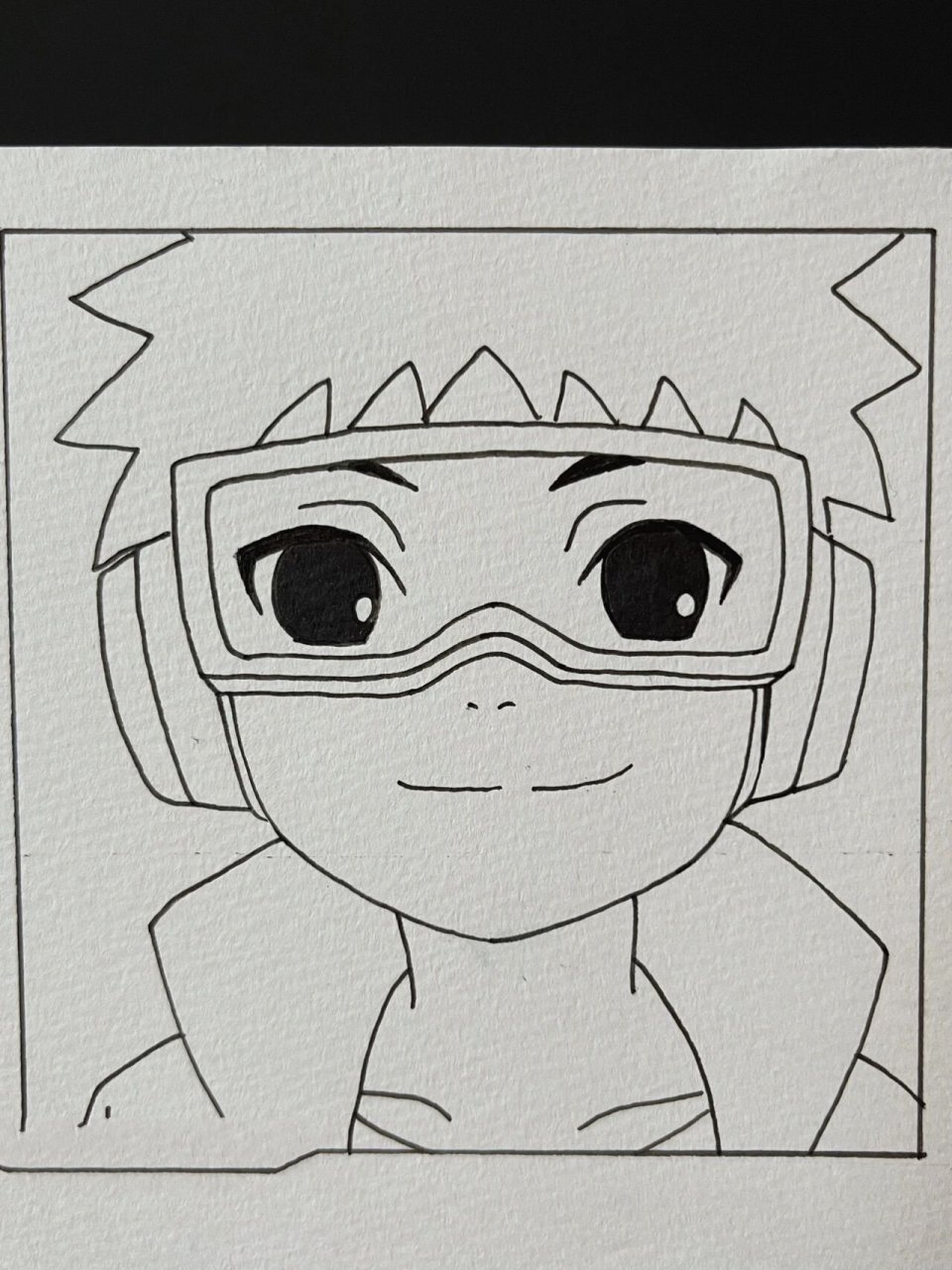 手绘|火影忍者—带土 「附线稿过程」 带土带土 —— 边框:97015