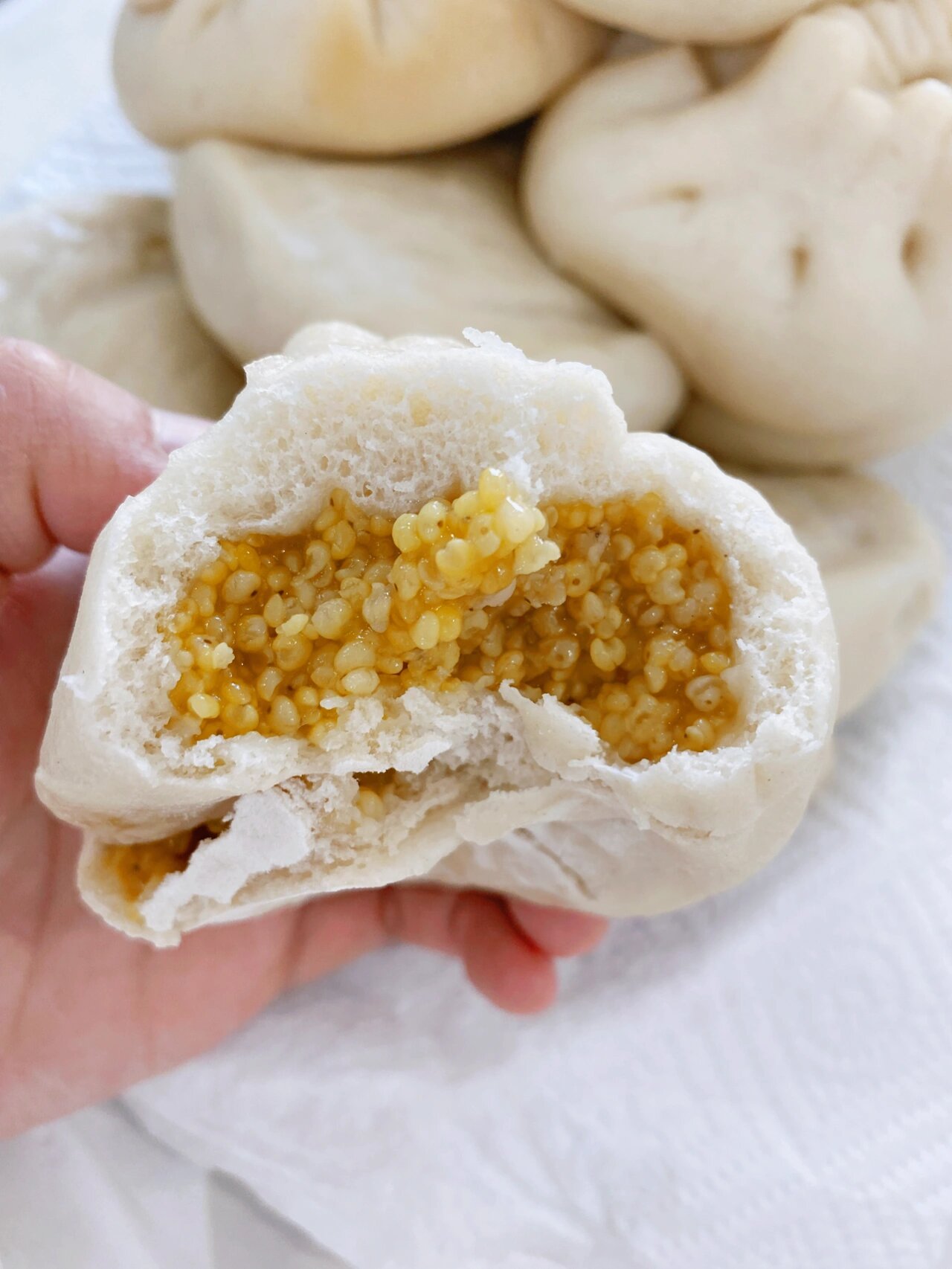 香甜糯唧唧的大黄米包子现在会做了