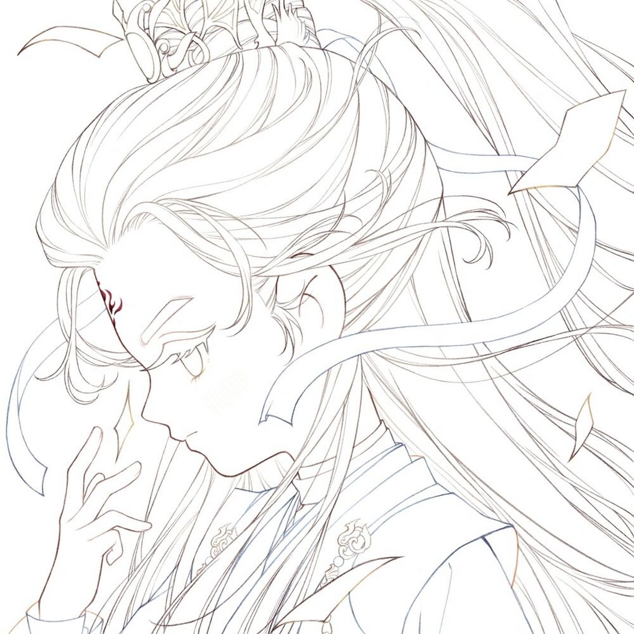 q版澹台烬头像 澹台烬:愿你有朋友,有亲人,有爱人.