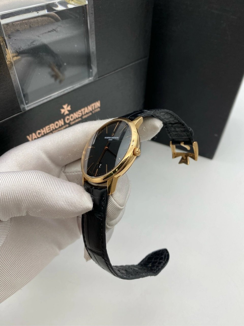 江诗丹顿85180r黑盘玫瑰金 全套附件 现货 江诗丹顿/vacheron