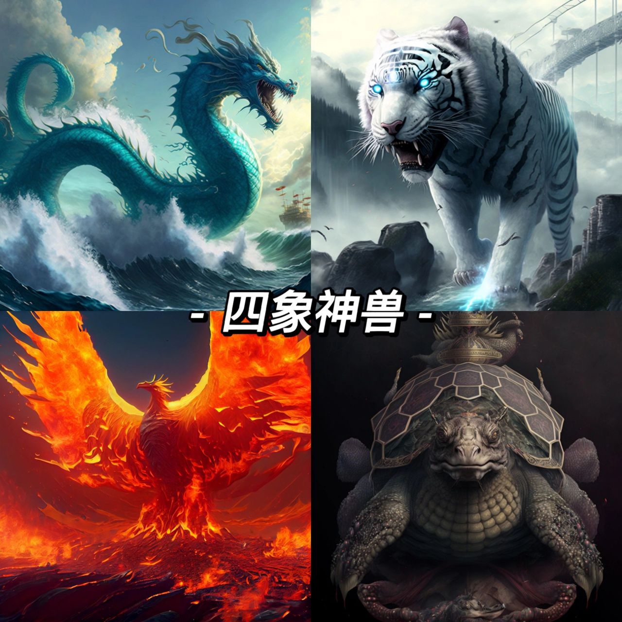 中国所有的神兽图片