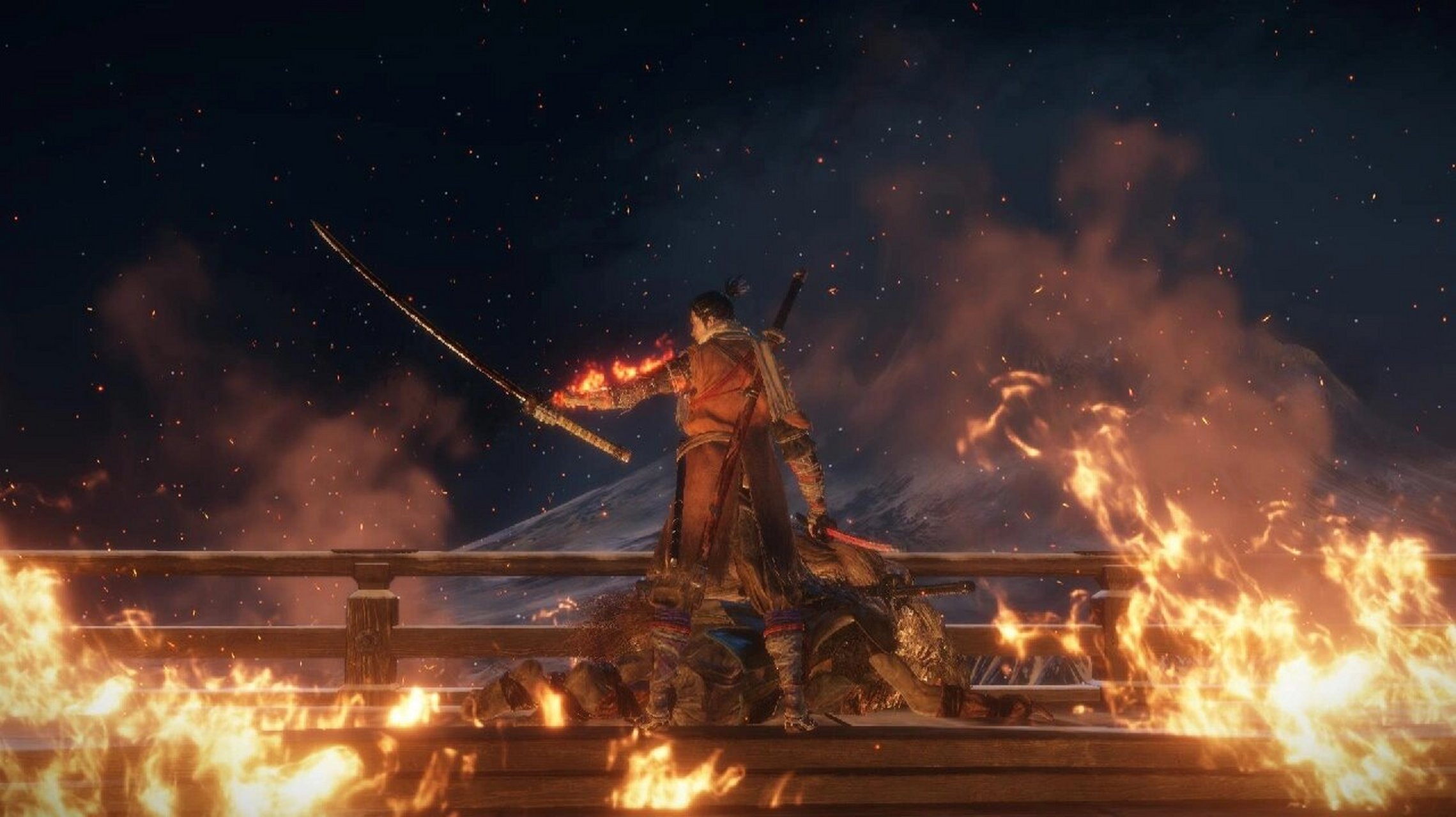 只狼(修罗结局) 四周目四个结局终于结束了 还义父一刀