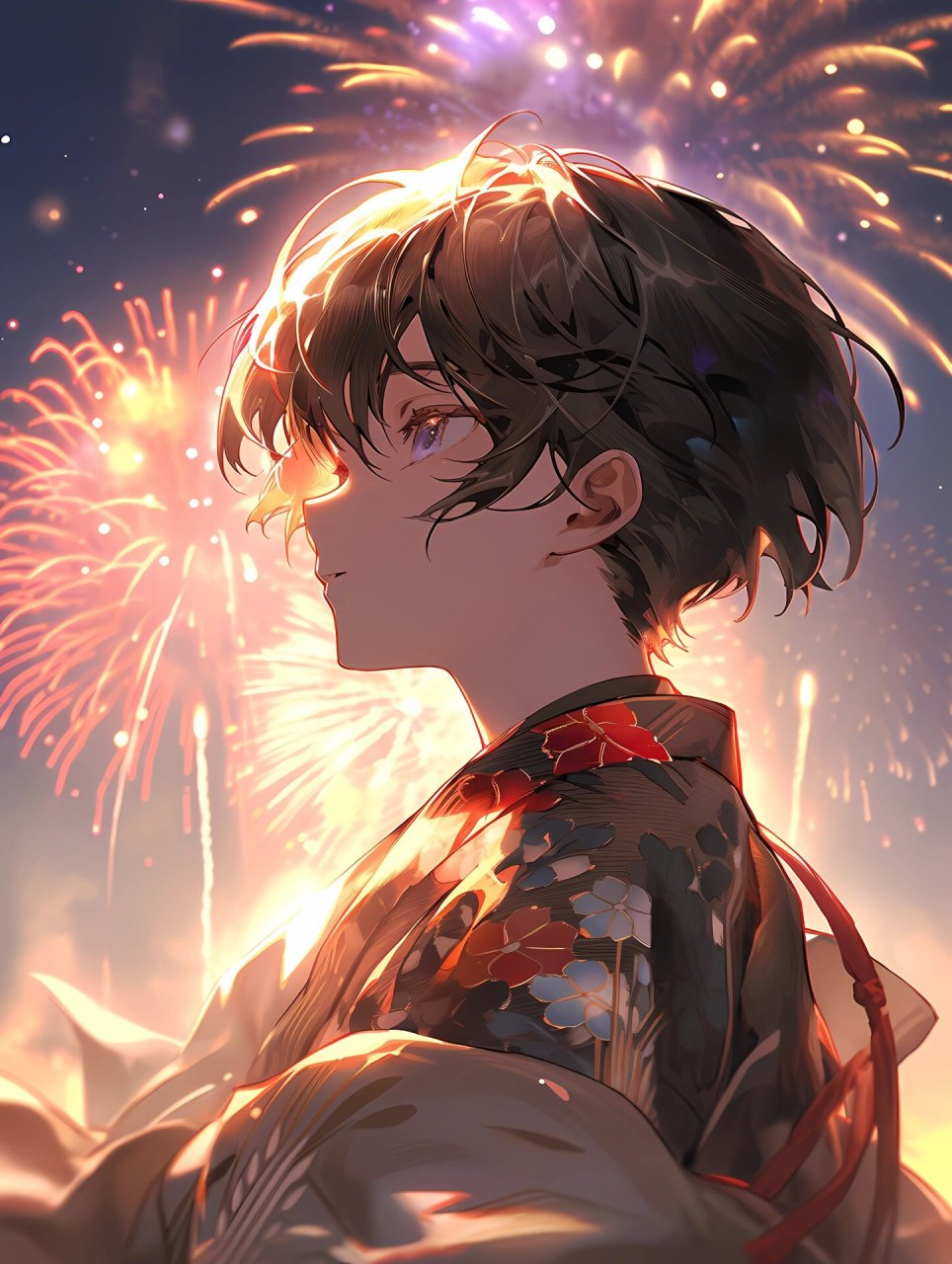 🎆男生头像|绚丽烟花漫画系