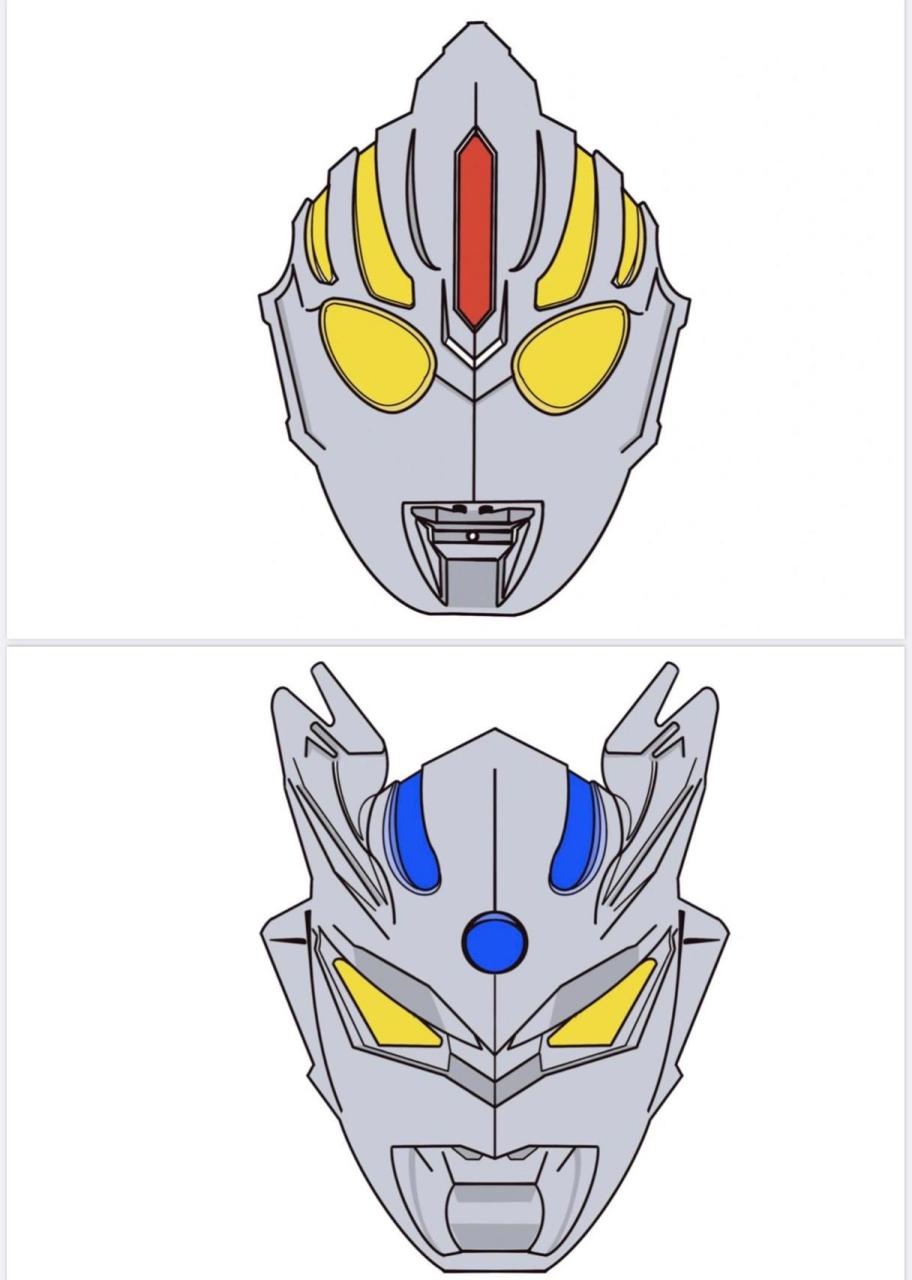 幼儿园手工奥特曼面具 幼儿园手工——面具 奥特曼 你相信光吗