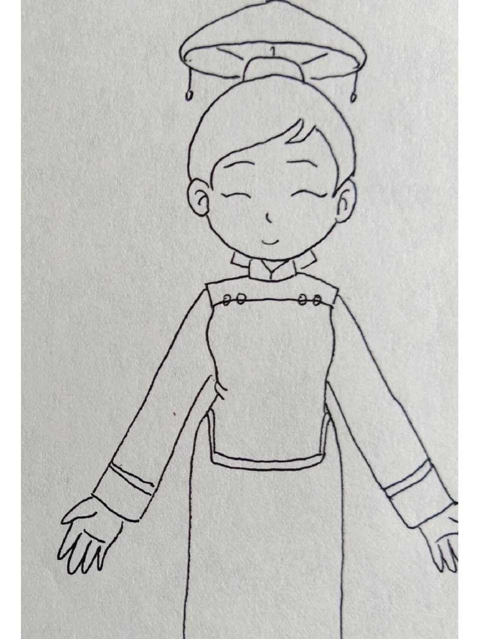 《甜心格格》简笔画