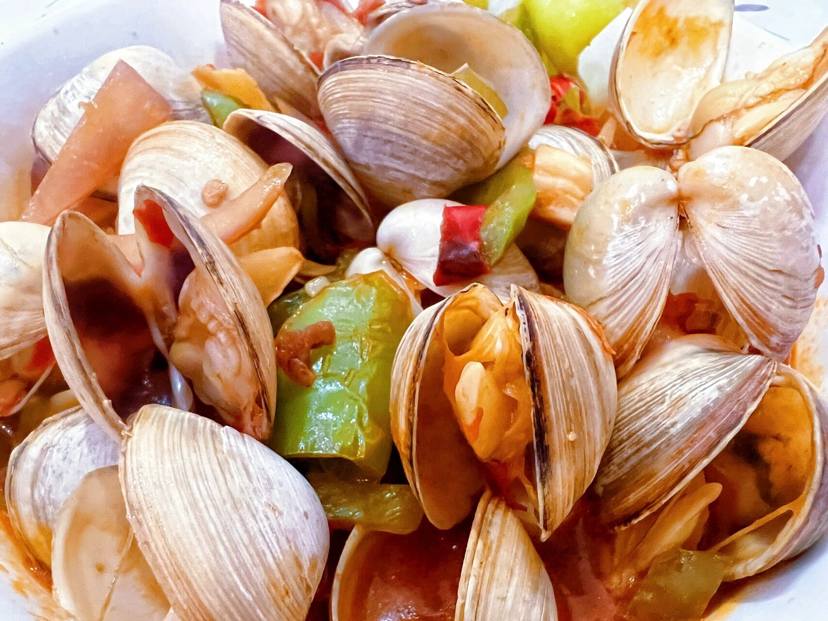 辣炒白蛤/文蛤 喜欢吃蛤蜊的同学快学起来,分分钟吃上大排档的爆炒菜