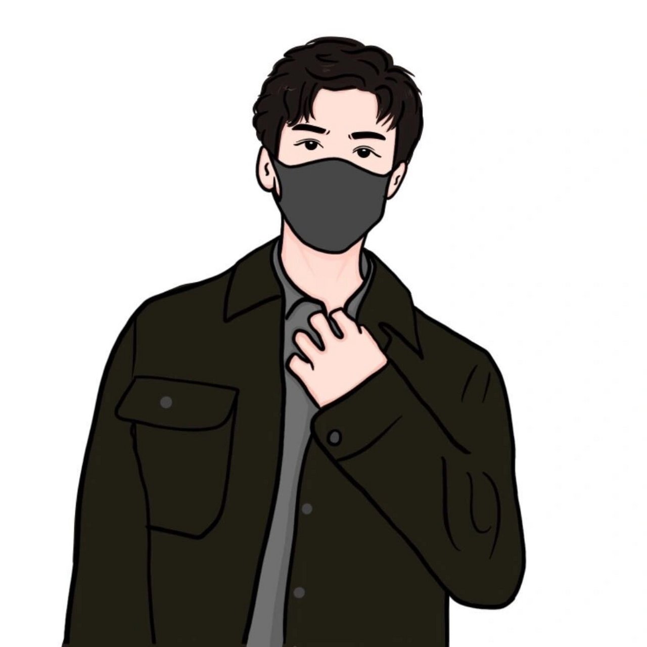 画帅哥头像 头像定画