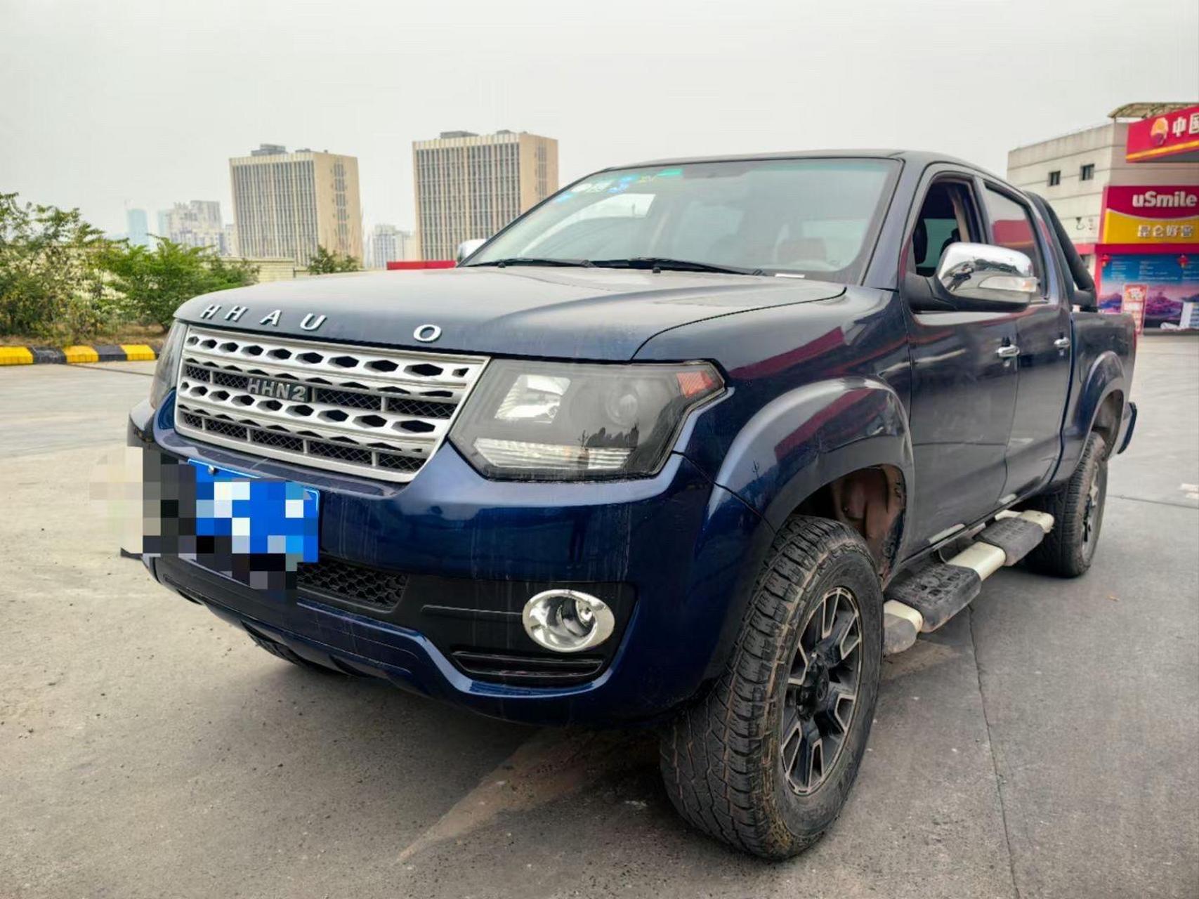 狠狠拿下一台黄海hhn2加长四驱大皮卡,接近2米的货厢,匹配一台正宗的