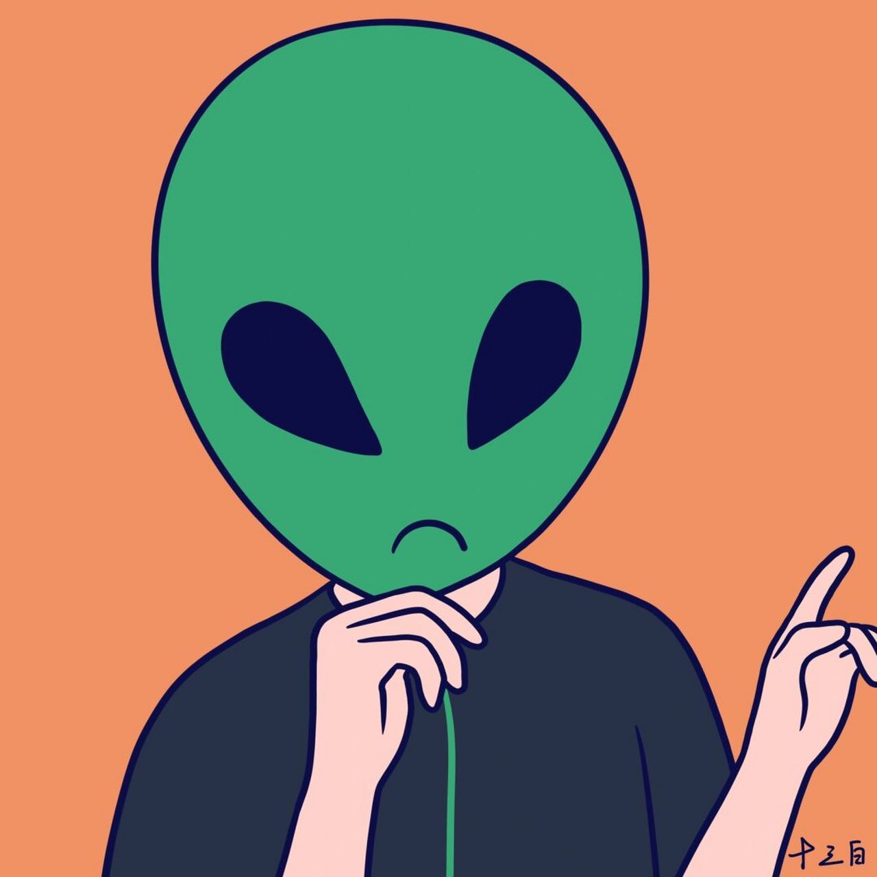 又是emo小头像 画了八个小头像,本来我想打的文案是"我们变了,钡妹