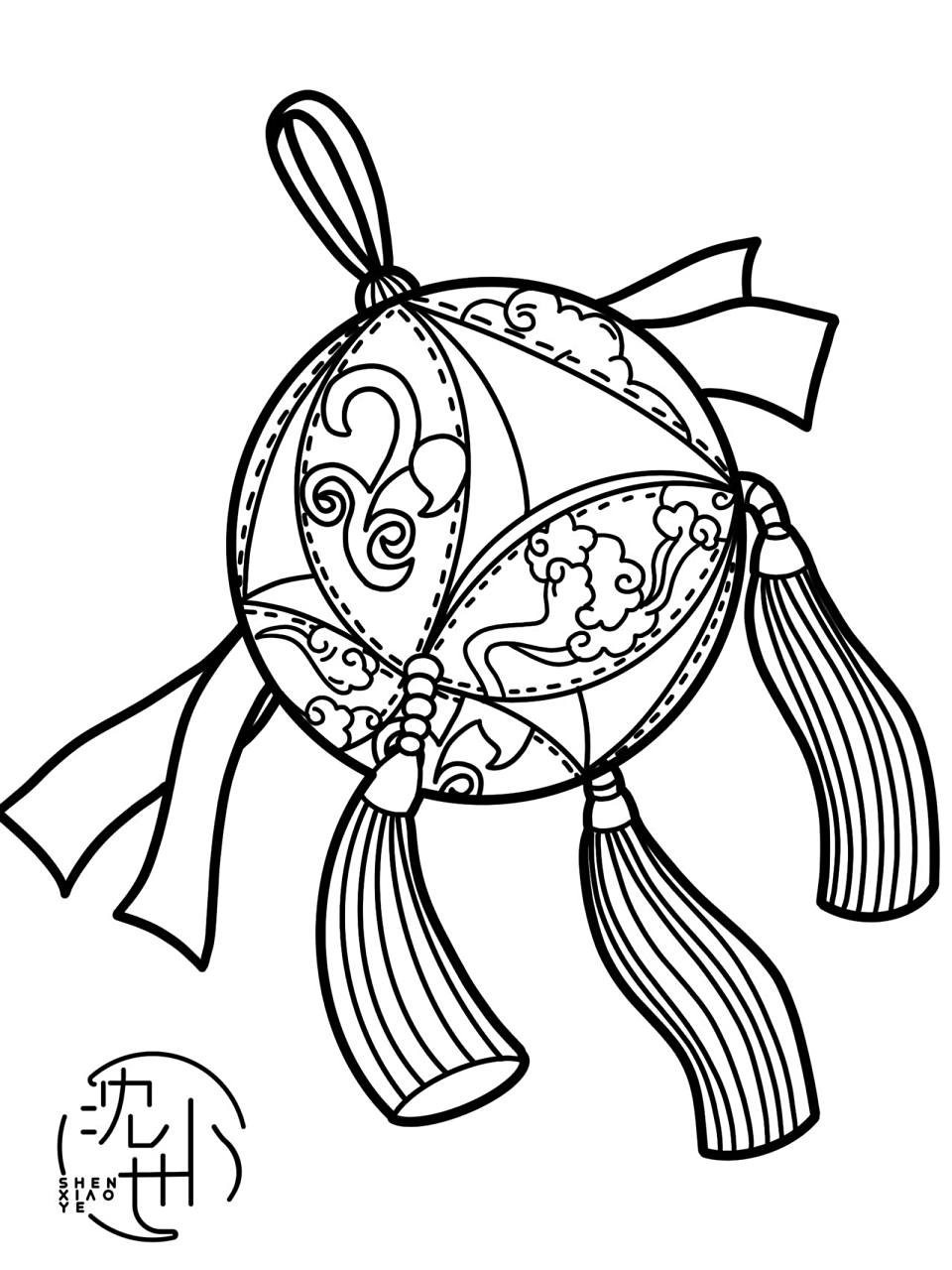 古物件素材——绣球系列(可打印)