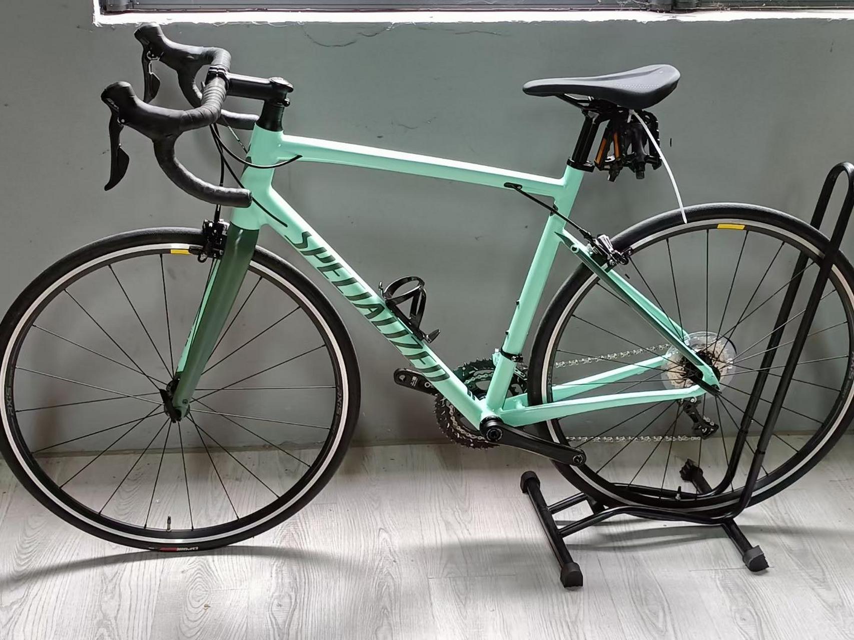 闪电allez e5 sport公路车,56码,95新,18速,禧玛诺r3000套件,铝合金