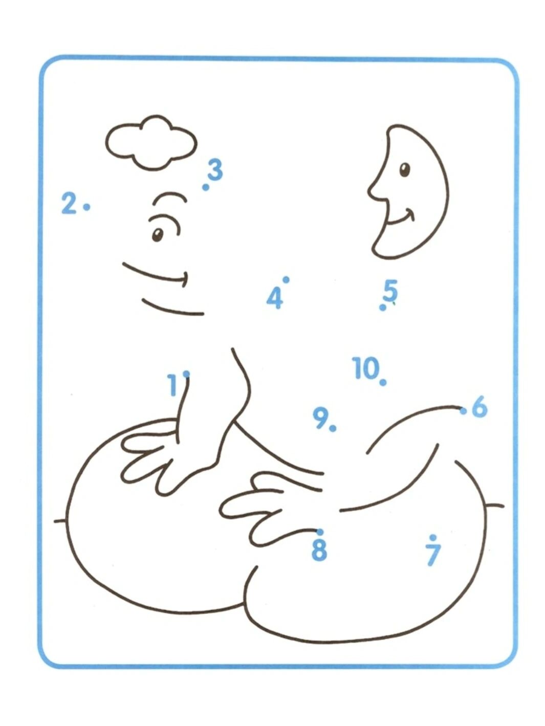 幼儿园1～10数字连线画|32张高清图可打印 幼儿园1～10数字连线画 32