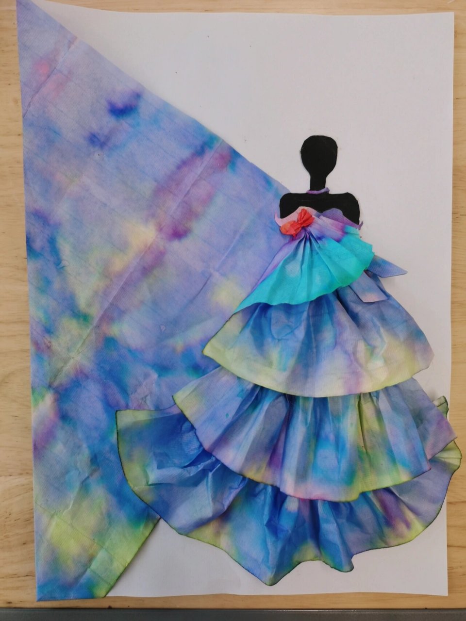 染纸手工作品成品   计划