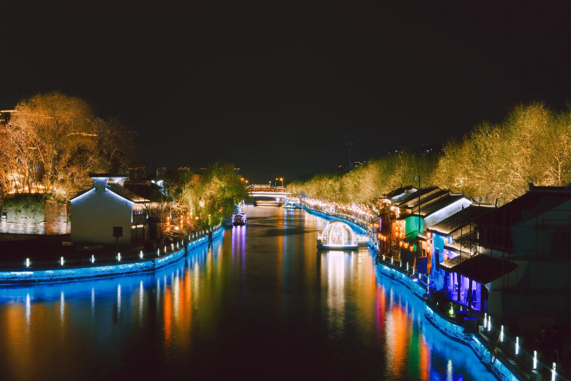 无锡古运河夜景图片