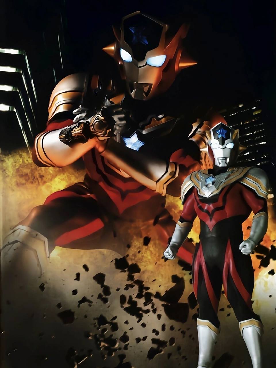 泰迦奥特曼壁纸第二弹:泰塔斯奥特曼 胸口和头冠镶嵌星徽,那是属于