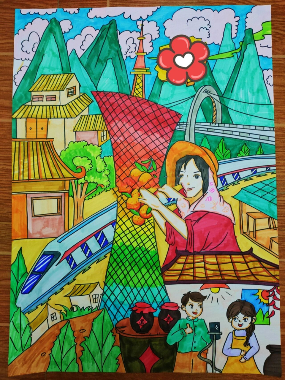 美丽家乡——广州 96马克笔绘画.