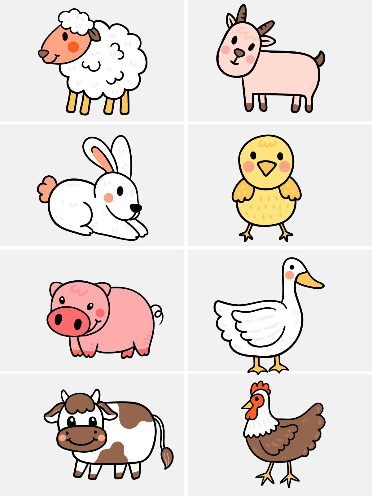 97小动物简笔画合集来啦90-高清卡通手绘