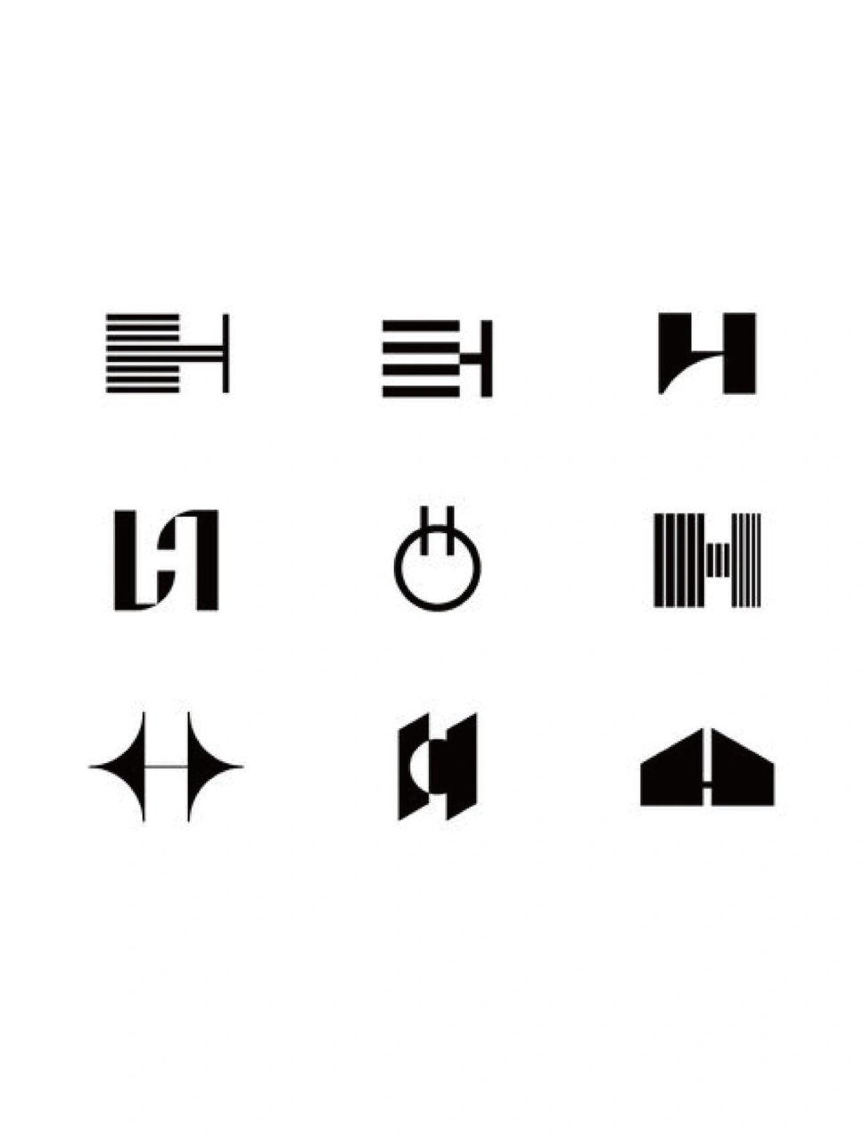 logo设计|字母"h"的百种logo变形 yingchu creative design ↓ 不定期