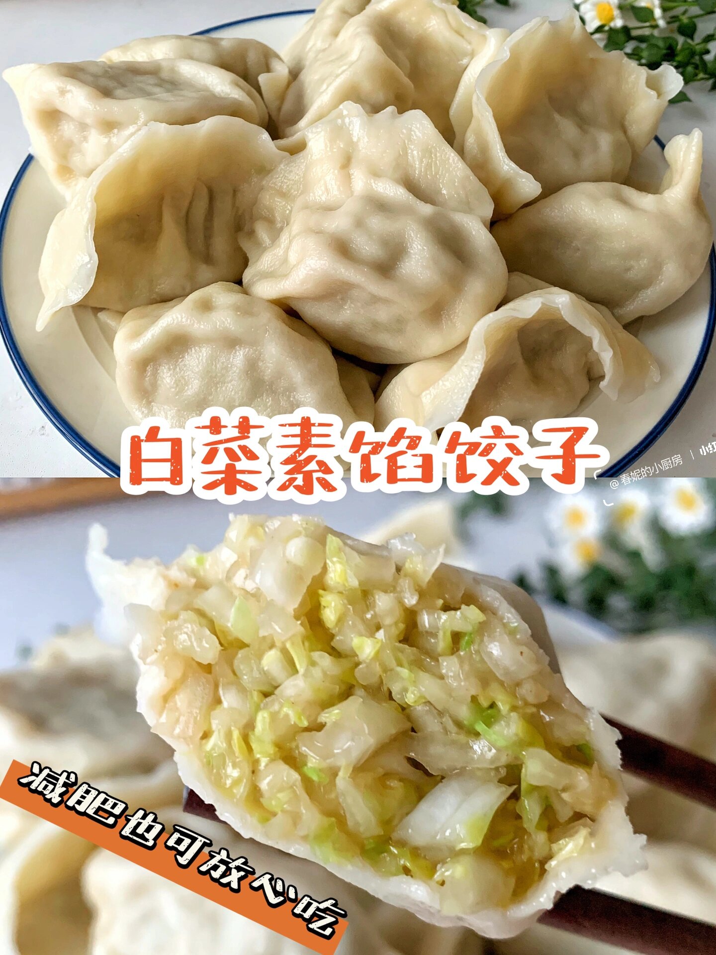 圆白菜素馅饺子图片