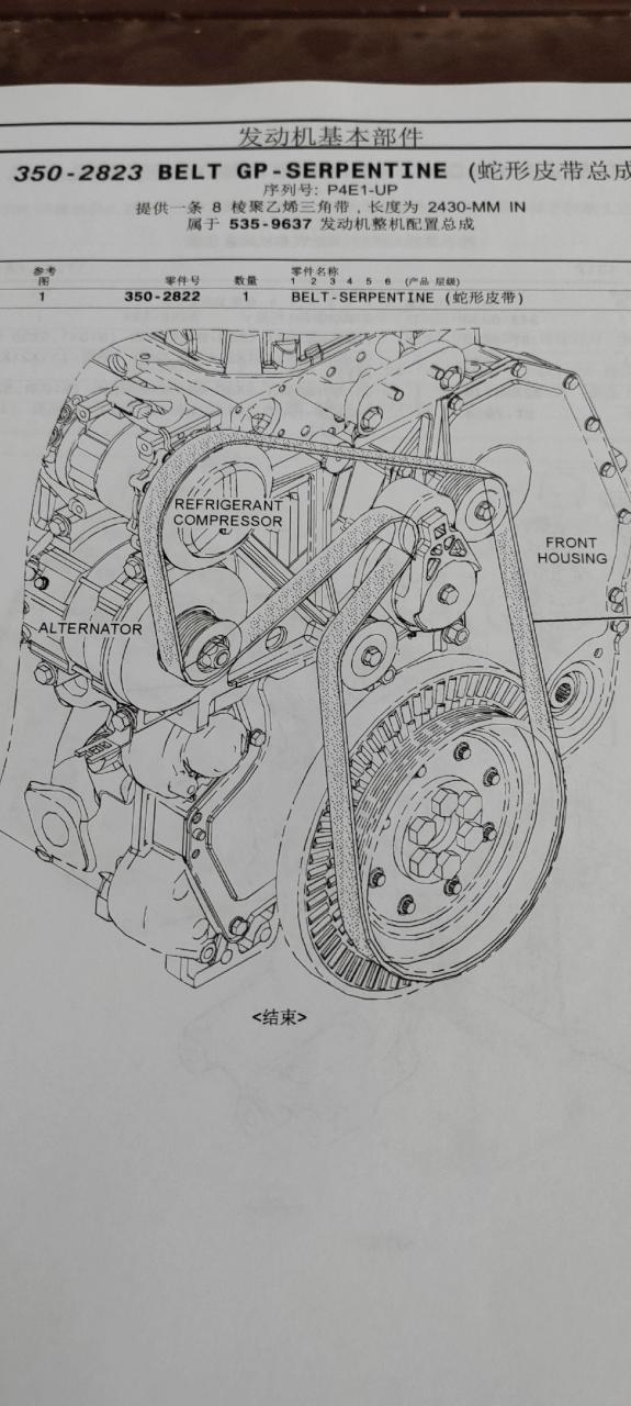 卡特c9c13发动机皮带缠绕你学废了吗?