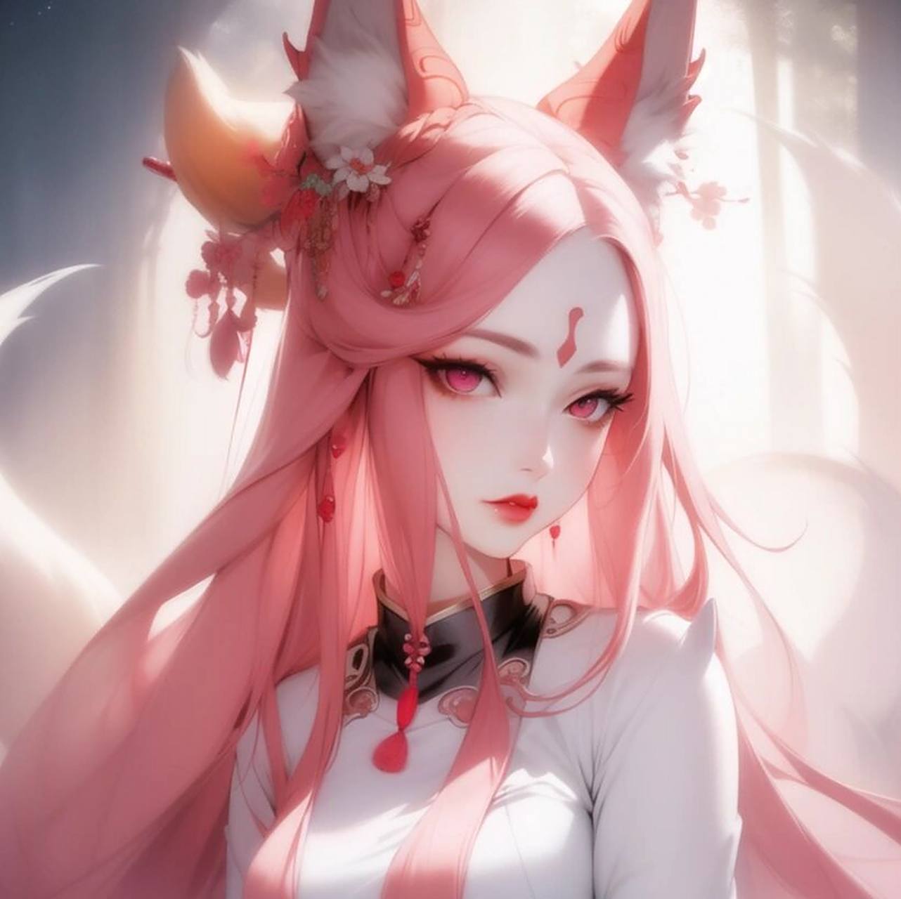 仙气头像丨九尾狐妲己 你的主人制造你时,好像有偷工减料耶