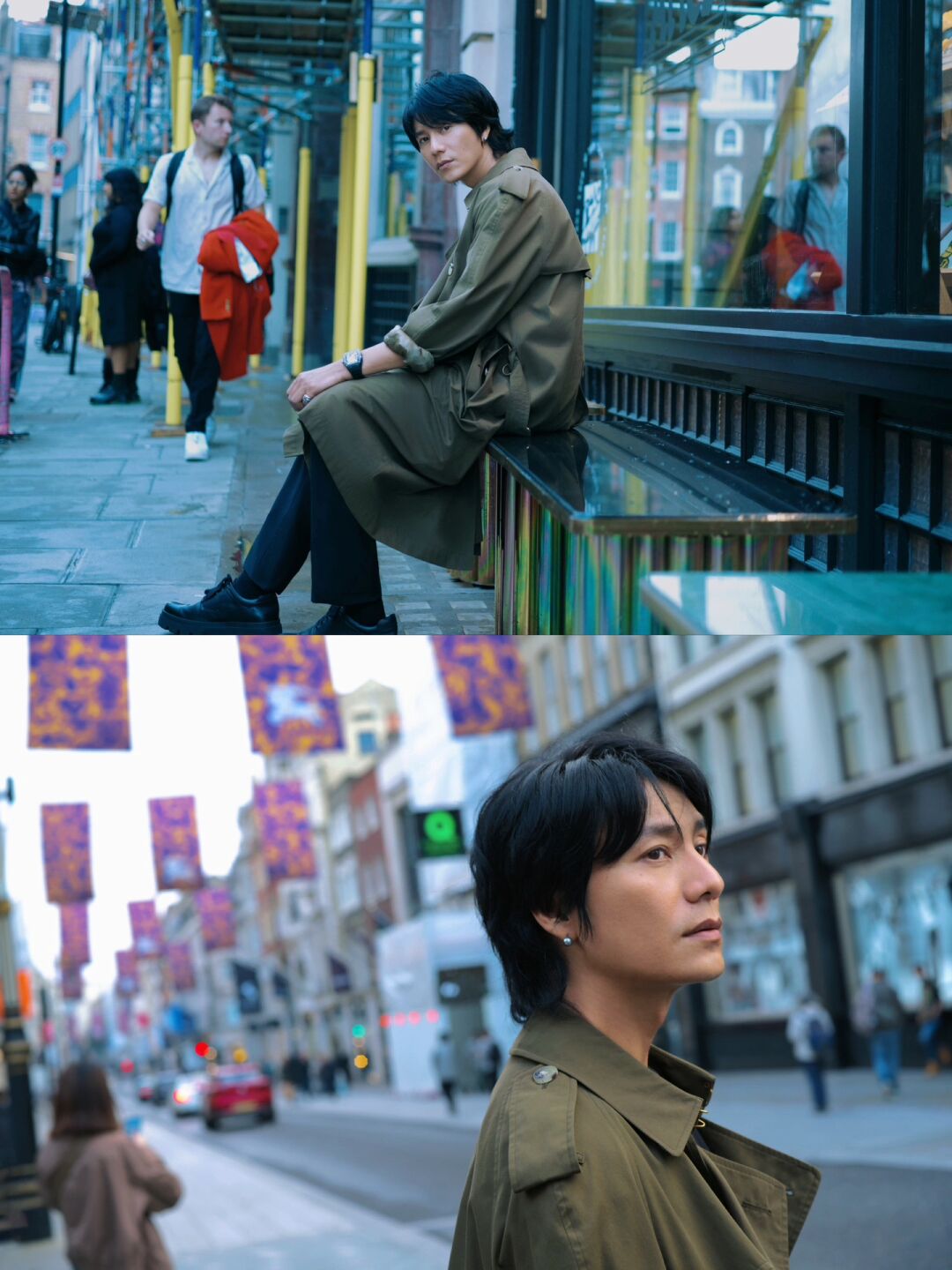 提高审美# #时尚穿搭# #伦敦伦敦人时装周街拍图片男装陈坤街拍图片