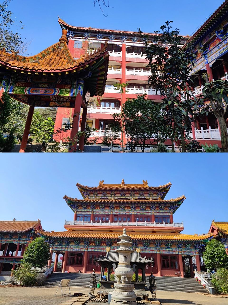 海口攻略|一座待完善的灵山寺969696 每次从高速路回家时,都会