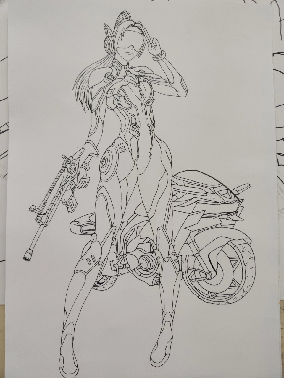 马克笔画火箭少女(和平精英) 老图重发,需要步骤图的朋友可以参考了