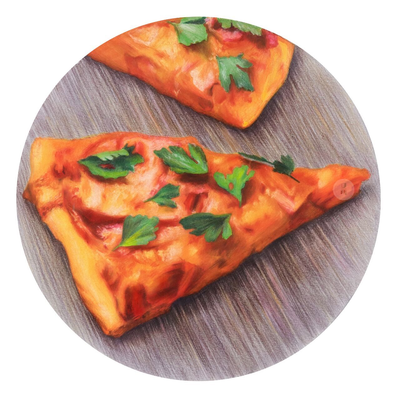 彩铅——美味披萨93 来之不易的五一假期,怎么能不来块披萨.