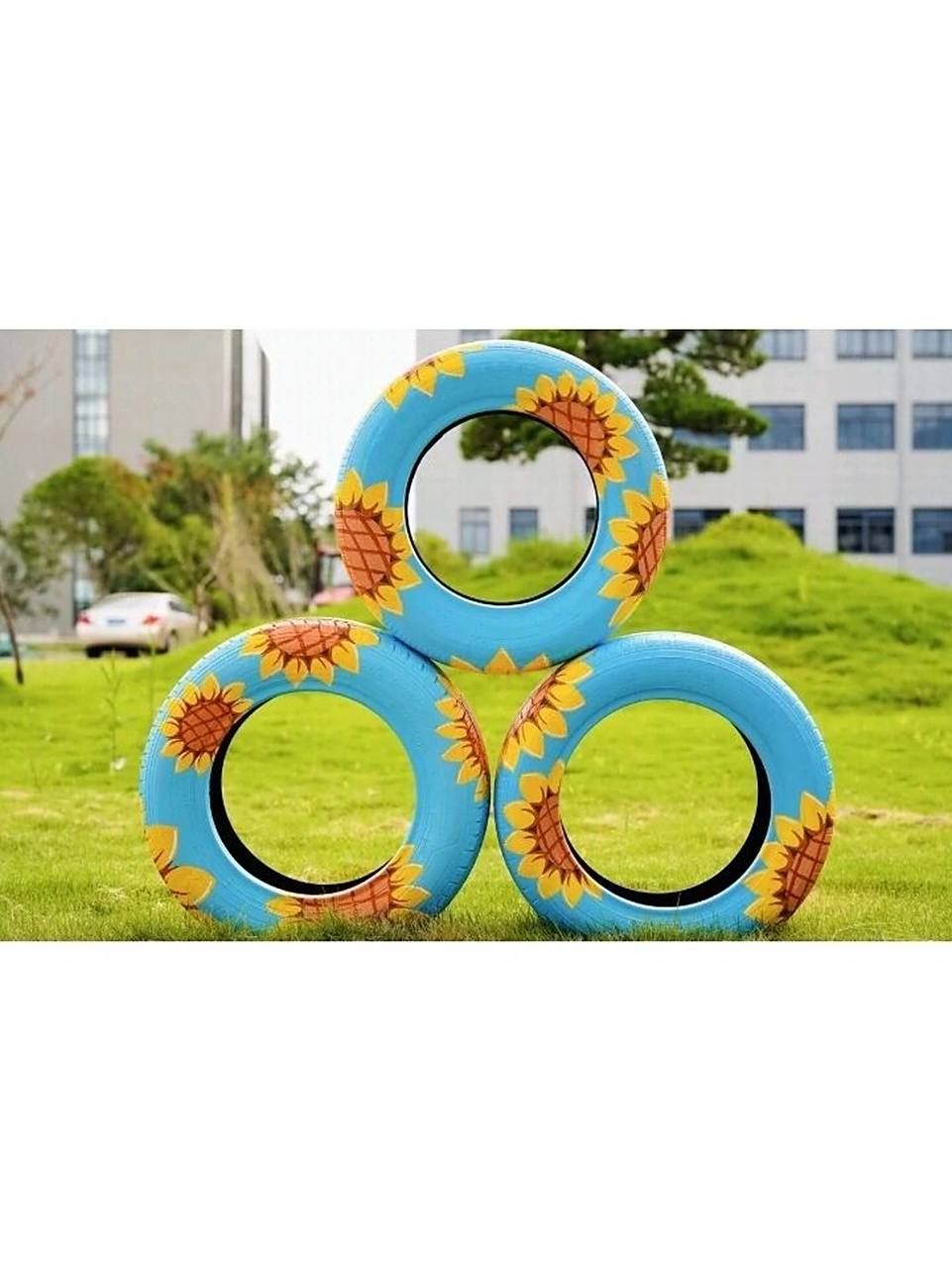 创意轮胎 #轮胎创意# #轮胎# #幼儿园# #幼儿园环创