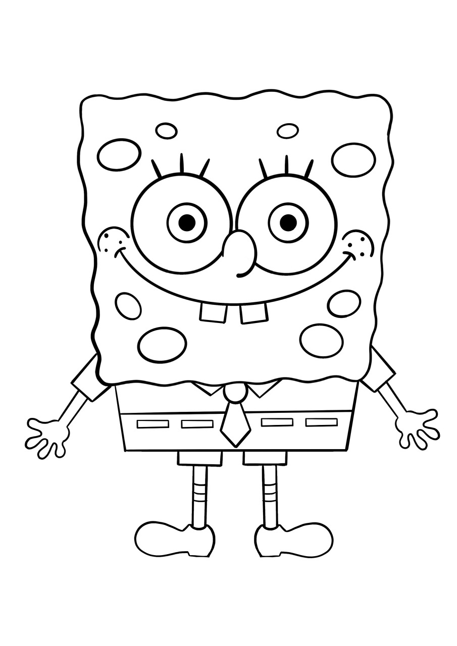 简笔画教程分享 海绵宝宝